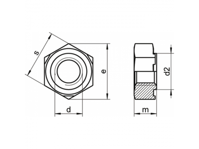 Ecrous hexagonaux à souder DIN 929 brut