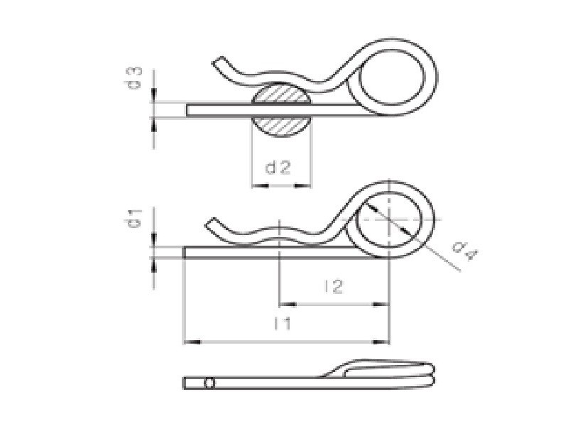 Goupilles BETA double zingué