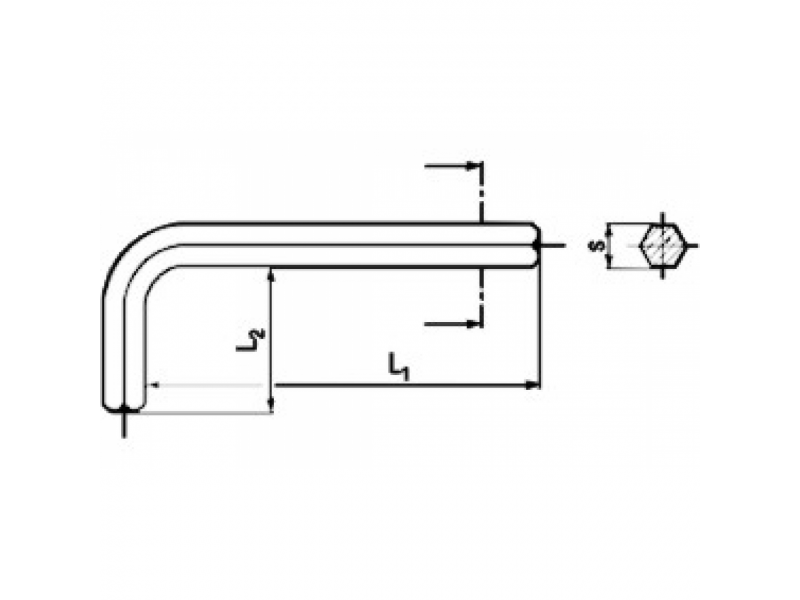 Clés hexagonales de serrage DIN 911 noirci Acier HRC 45-52